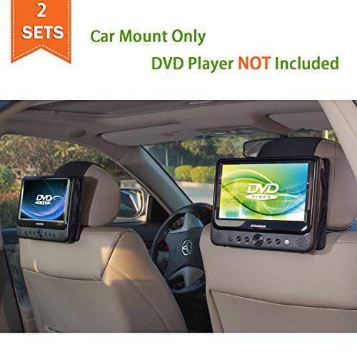 TFY 차량용 헤드레스트 마운트 휴대용 DVD 플레이어 - 2 피스