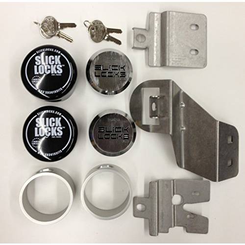 Slick Locks 쉐보레/ Gmc 슬라이딩 도어 키트 Complete 스피너, 날씨 커버&  자물쇠