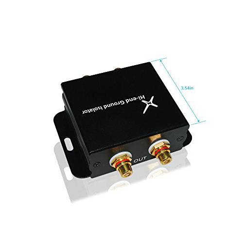 XtremPro Hi-end 그라운드 루프 소음 아이솔레이터/ 필터 차량용 오디오/ 홈 High-Fidelity 시스템 - 블랙 (65042)