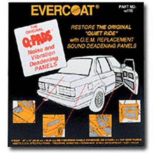 Evercoat 116 Q-Pads 사운드 데드너 12 x 12 (6 Per 팩)