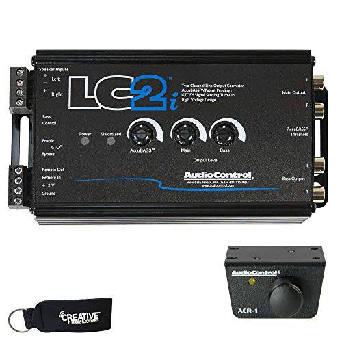 AudioControl LC2i 2 채널 라인 Out 컨버터, 변환기 AccuBASS and 서브우퍼 컨트롤