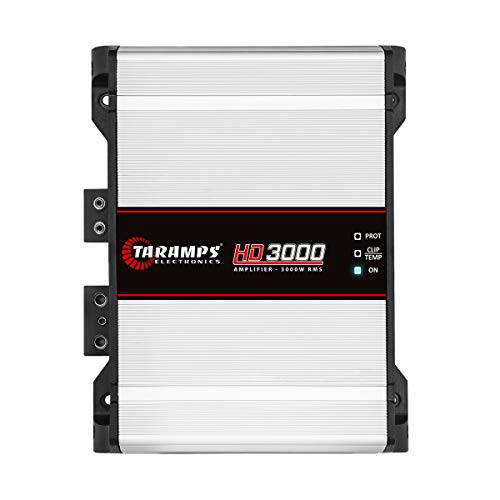 Taramps 900890 Class D HD 3000 와트 RMS 4 옴 자동차 사운드 시스템 모노 풀 레인지 스피커 앰프  빌트인 열 관리 팬