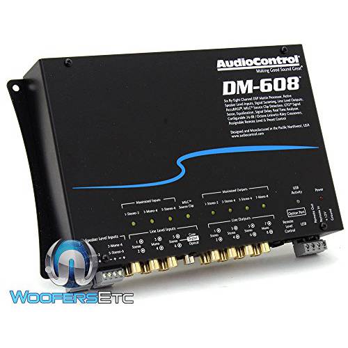 AudioControl DM-608 6 by 8 채널 매트릭스 디지털 신호 Processor