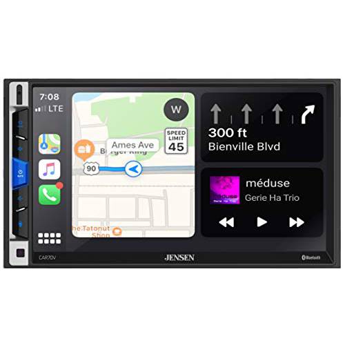 Jensen CAR70V 7 디지털 미디어 리시버 호환가능한 안드로이드 오토 and 애플 CarPlay