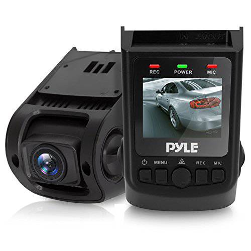 Pyle  블랙박스 후방 모니터 - DVR 1.5” 디지털 스크린 후방관측 카메라 비디오 레코딩 시스템 in 풀 HD 1080p w/  빌트인 G-Sensor 주차 모니터& 32gb 메모리 카드 슬롯 지원