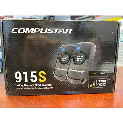 Compustar CS915-S 1 버튼 원격시동장치 w/ Up to 1500’ 레인지