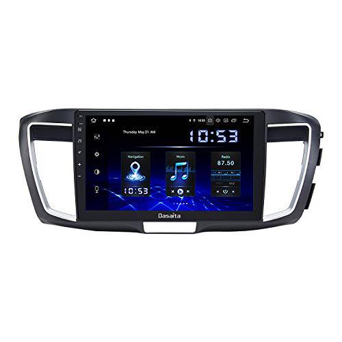 Dasaita 안드로이드 10.0 차량용 라디오 Carplay 혼다 어코드 2013 2014 2015 2016 2017 헤드 유닛 1280x720 해상도 터치 스크린 4G 램 64G ROM 지원 안드로이드 오토 GPS 네비게이션 와이파이 R
