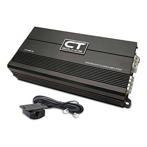 CT Sounds CT-1000.1D 컴팩트 Class D 차량용 오디오 모노블록 앰프, 1000 와트 RMS