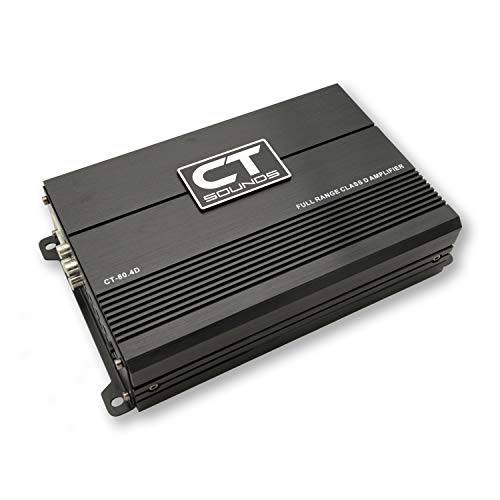 CT Sounds CT-80.4D Full-Range Class D 4 채널 자동차 오디오 앰프, 440 와트 RMS