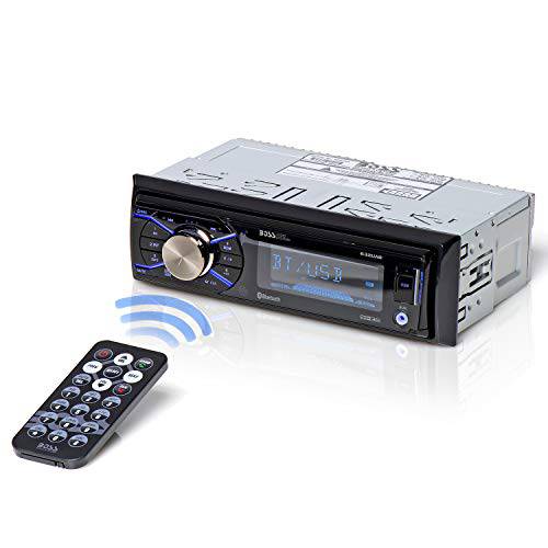 BOSS Audio Systems 632UAB 멀티미디어 자동차 스테레오 - 싱글 DIN, 블루투스 오디오 and Hands-Free 통화, Built-in 마이크,마이크로폰, MP3 플레이어, USB Port, AUX 입력, AM/ FM 라디오 리시버, 탈착식 전면 패널