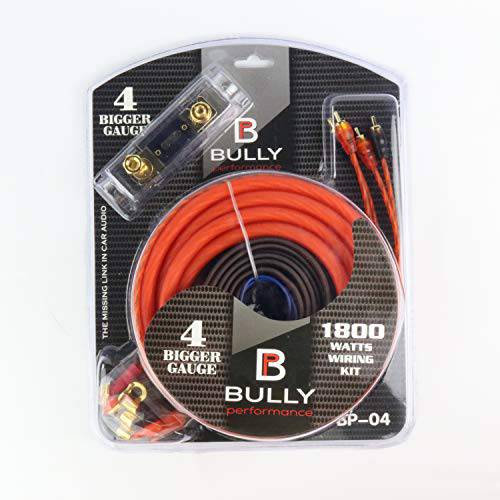Bully Performance Audio BP-04 | 4 게이지 앰프 키트 | 1800 와트 배선 키트