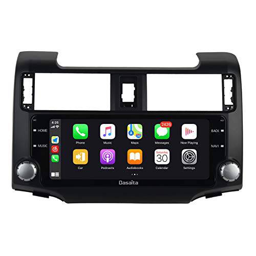 Dasaita 10.25 인치 안드로이드 10.0 블랙 자동차 라디오 토요타 4Runner 2014-2019 블루투스 5.0 스테레오 GPS 네비게이션 헤드 유닛 멀티미디어 음악 비디오 플레이어 4G 64G PX6 DSP 안드로이드 오토 무선 Carplay