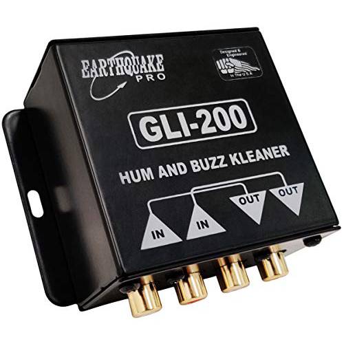 Earthquake Sound GLI-200 Hum and 버즈 Kleaner 600 옴 RCA in/ Out 그라운드 루프 아이솔레이터
