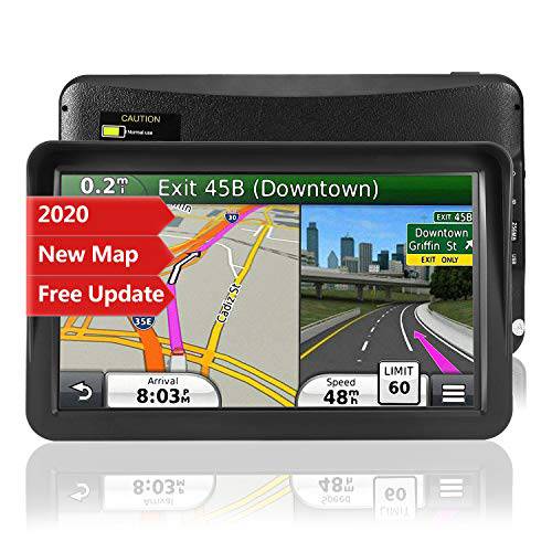자동차 GPS 네비게이션, 9-inch HD 터치 스크린 네비게이션 디바이스 트럭 8GB 256MB 네비게이션 POI 고속 카메라 경고 음성 가이드 도로 라이프타임 프리 맵 업데이트