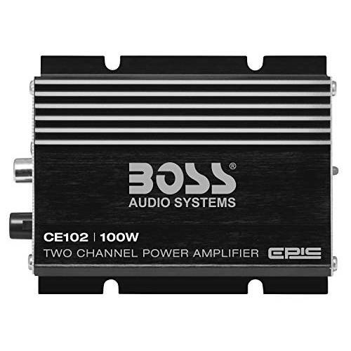 보스 오디오 시스템 CE102 2 채널 자동차 앰프 - 100 와트, 풀 레인지, Class A/ B, IC (통합 회로)
