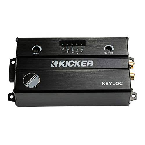 KICKER 47KEYLOC KEYLOC 10V RMS 디지털 신호 프로세서 스마트 라인 출력 컨버터, 변환기 차량 오디오 시스템 Factory and 애프터마켓 기어, 블랙