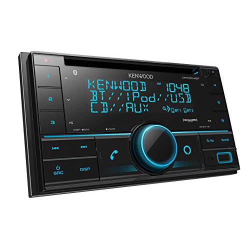 Kenwood DPX504BT 더블DIN in-Dash CD 리시버  블루투스 | 자동차 스테레오 CD 리시버 아마존 알렉사 음성 컨트롤 | High-Contrast 3-line 디스플레이 Variable-Color 조명