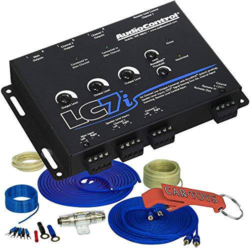 AudioControl LC7i 6-Channel 라인 출력 컨버터, 변환기 Amplifier-Ready 번들,묶음 Stinger 8-GA 600W 앰프 키트. 컨버터, 변환기 베이스 복구 Lets You 추가 Amps. 스피커, and Subs to Any Factory 스테레오.