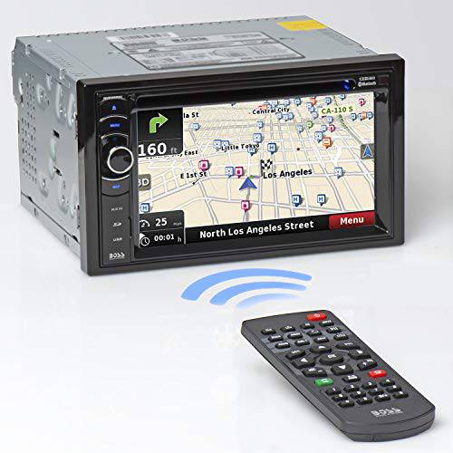 보스 오디오 시스템 BV9386NV 자동차 GPS 네비게이션 - 더블DIN, 블루투스 오디오 and Hands-Free 통화, 6.2 인치 터치스크린 LCD, MP3, CD, DVD 플레이어, USB, SD, AUX-A/ V 입력, AM/ FM 라디오 리시버