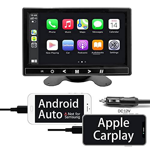 Binize 7 인치 터치스크린 휴대용 애플 CarPlay&  안드로이드 오토 자동차 스테레오 리시버, 7“MP5 플레이어 블루투스, FM 송신기, USB/ SD/ TF 카드 독서,  리모컨
