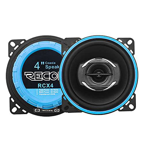 리코일 RCX4 에코 시리즈 4-Inch 자동차 오디오 동축, Coaxial,COAX 스피커 시스템