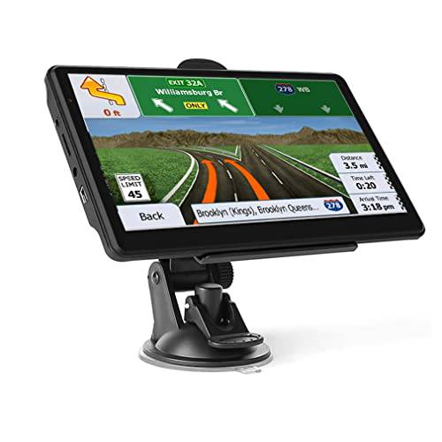 SPAOTREM GPS 네비게이션 트럭 RV 자동차, 7 인치 터치스크린, 트럭 GPS 상업용 드라이버, 프리 라이프타임 맵 업데이트, 스피드 경고, Spoken Turn-by-Turn Directions (블랙)