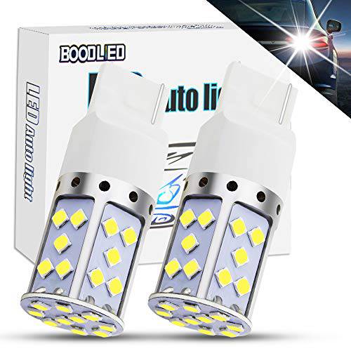 BOODLED 9-30V 20Watts T20 7440 W21W LED 전구 2800LM 슈퍼 브라이트 3030 35-SMD 칩셋 LED 램프 후진 리버스 라이트, 회전 신호 Lights.(White)2-Pack.