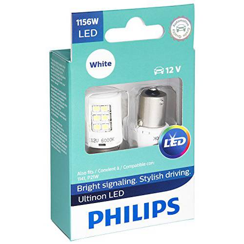 필립스 1156 Ultinon LED 전구 (화이트), 2 팩