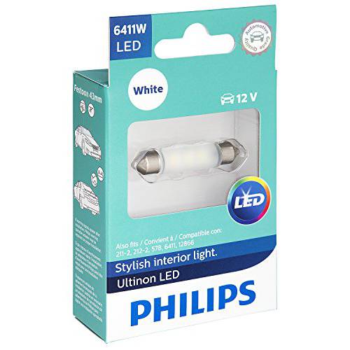 필립스 6411WLED Ultinon LED (화이트), 1 팩