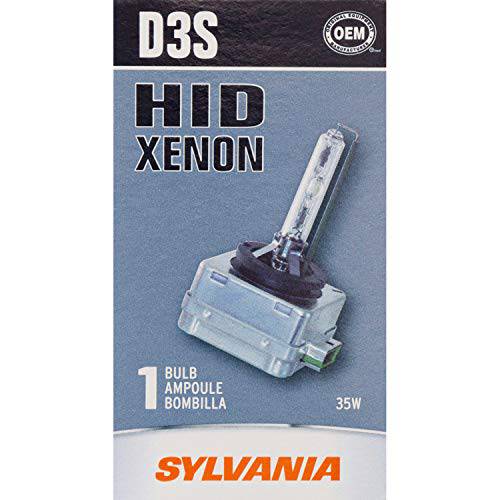 SYLVANIA - D3S 베이직 HID ( 고강도 Discharge) 헤드라이트전구 - 고성능 브라이트, 화이트, and 듀러블 램프 (포함 1 전구)