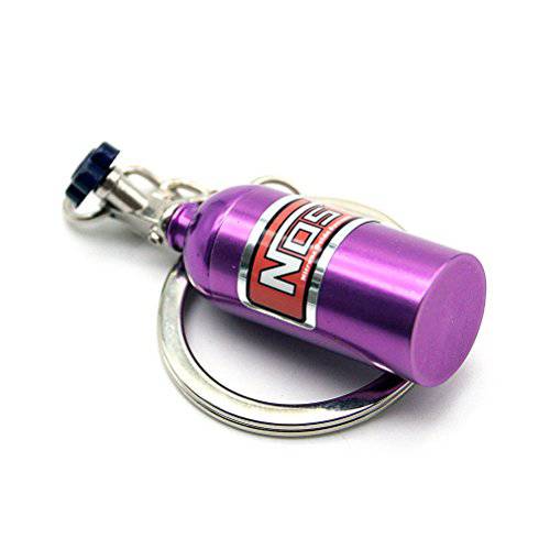 Waterwood Creative 오토 부속 모델 미니 Nitrous Oxide 병 키체인,키링,열쇠고리 키링, 열쇠고리, 키체인 Ring-Purple