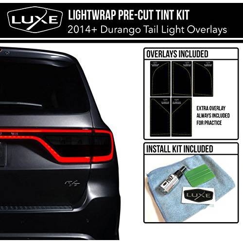 Luxe Auto Concepts 2014-19 듀랑고 테일라이트, 후미등 틴트 키트 - 다크 스모크