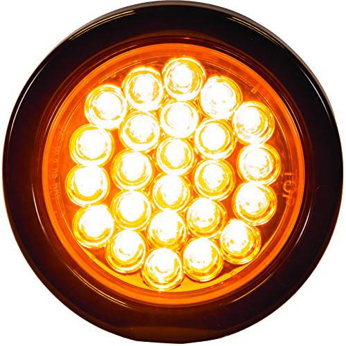 Buyers Products - SL40AR 4 라운드 LED Recessed 손전등, 플래시 라이트 라이트, 노란색
