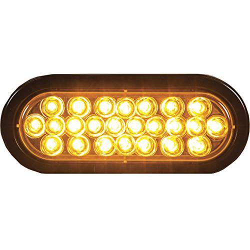 Buyers Products 6 타원 LED Recessed 손전등, 플래시 라이트 라이트, 노란색