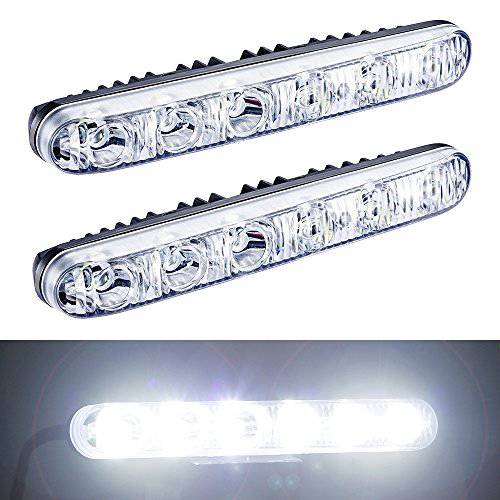 YIJINSHENG  오토 2PCS 호환 6 LED 하이 파워 LED 낮 런닝 라이트 드라이빙램프 범용 호환 LED 차량용 포그라이트, 안개등