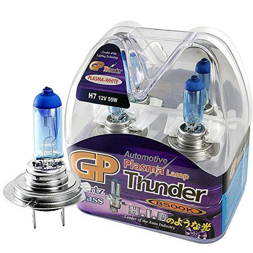 GP Thunder H7 8500K PX26D 55W 제논 플라즈마 화이트 Quartz 글래스 전구 (이온 코팅)  포그라이트, 안개등 - 하이빔 - 로우 빔 - SGP85K-H7