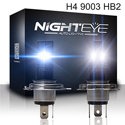 H4 HB2 9003 LED Fog 전구 변환 키트, Novsight 차량용 LED 포그라이트, 안개등 Blubs 교체용 슈퍼 브라이트 80W 1600 루멘 6500K 낮 화이트 차량용 포그라이트, 안개등 All-in-One 변환 키트