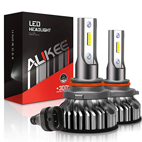 Aukee 9005 LED 헤드라이트전구, 전조등 50W 6000K 10000 루멘 익스트림 브라이트 HB3 CSP 칩 변환 키트