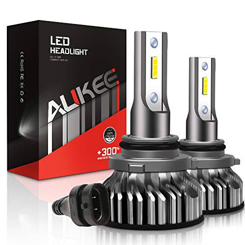 Aukee 9006 LED 헤드라이트전구, 전조등 50W 6000K 10000 루멘 익스트림 브라이트 HB4 CSP 칩 변환 키트