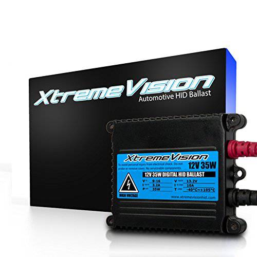 XtremeVision AC 55W HID 제논 프리미엄 슬림 안정기 ( 싱글 - 1 Pcs) - 2 Year 워런티
