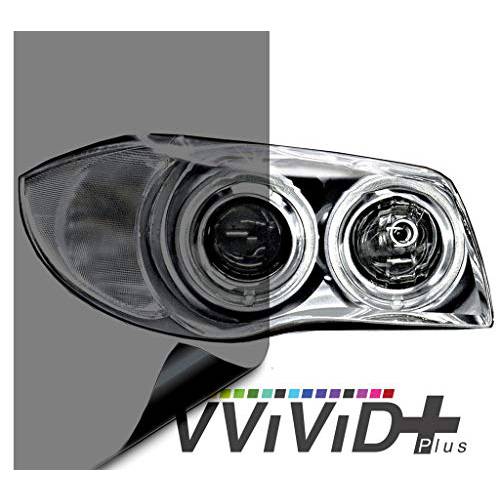 VViViD Air-Tint 스모크 블랙 광택 비닐 헤드라이트,전조등 안개등 투명 틴트 랩 Self-Adhesive 180 인치 X 48 인치 Lrg 벌크, 대용량 Roll