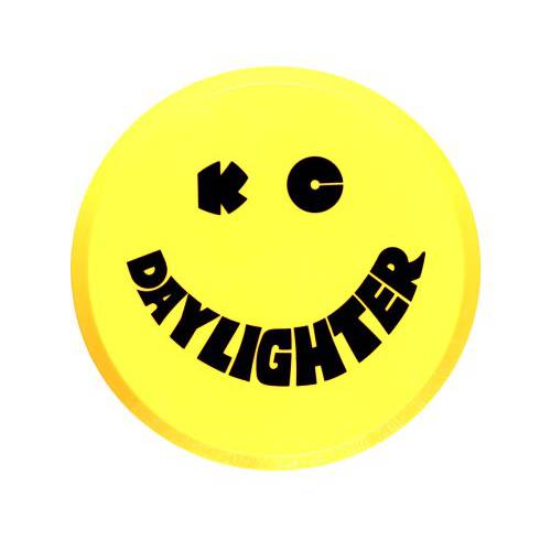 KC HiLiTES 5202 6 라운드 Yellow 플라스틱 라이트 커버 w/ 블랙 KC Daylighter 로고 - 싱글 커버