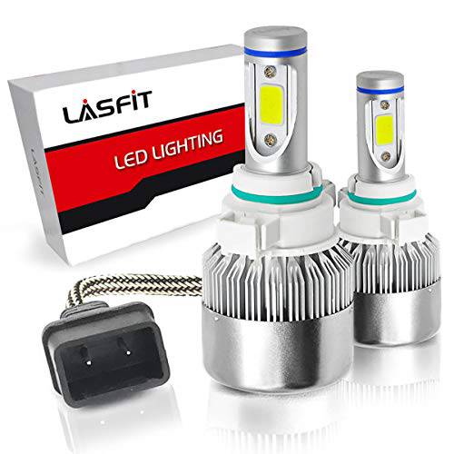 LASFIT 5202 PSX24W LED 포그라이트, 안개등 전구 슈퍼 브라이트 6000k 2504/ 5200/ 5201/ 9009 올인원 변환 키트 플러그 and 플레이 팩 of 2
