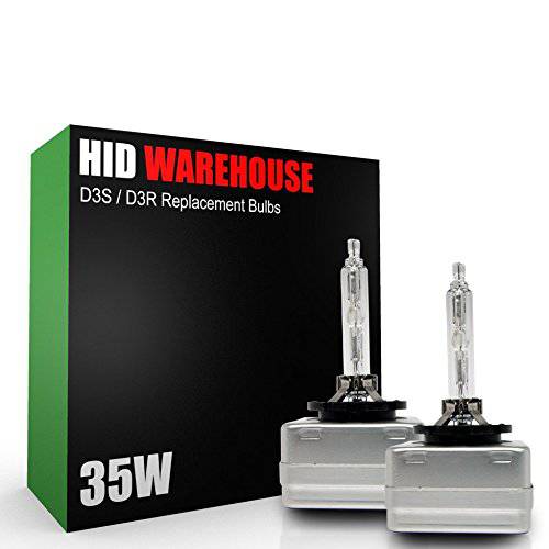 HID-Warehouse HID 제논 교체용 전구 - D3S/ D3R/ D3C - 6000K 라이트 블루 (1 쌍, 세트)
