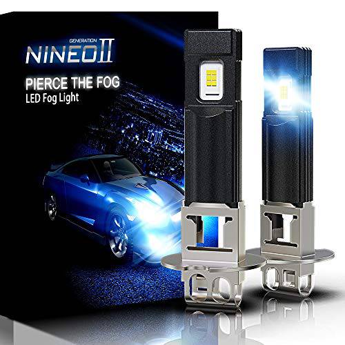 NINEO H3 LED 포그라이트, 안개등 전구 2800LM 익스트림 브라이트 All-in-One 변환 키트 5530 칩 6500K 쿨 화이트