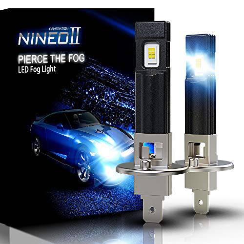 NINEO H1 LED 포그라이트, 안개등 전구 2800LM 익스트림 브라이트 All-in-One 변환 키트 5530 칩 6500K 쿨 화이트
