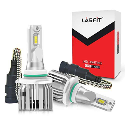LASFIT 9006 LED 헤드라이트전구, 전조등 HB4 로우 빔 6000K 쿨 화이트 어코드 시빅 4Runner 캠리 RAV4 실버라도 시에라 1500