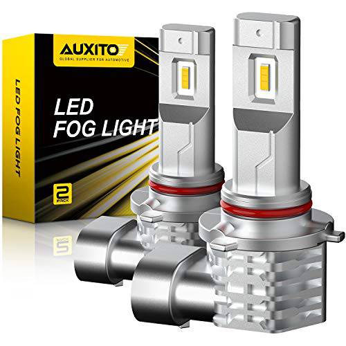 AUXITO 9145 9140 H10 LED 안개등, 3000K 골든 Yellow 라이트, 300% Brighter Than 할로겐, CSP LED 칩, 안개등S or 낮 런닝 라이트 교체용, 팩 of 2acement, 팩 of 2