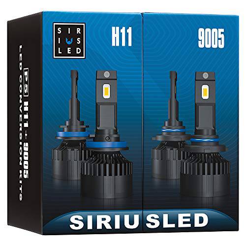 SIRIUSLED-P5-H11 9005 LED 변환 헤드라이트전구 하이 로우 빔 콤보 키트 익스트림 브라이트 8-core led 칩 10000 루멘 안티 라디오 간섭 퓨어 화이트 6500k all-in-one
