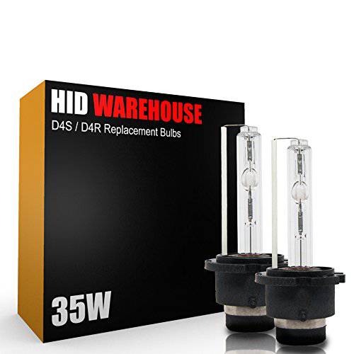 HID-Warehouse HID 제논 교체용 전구 - D4S/ D4R/ D4C - 5000K 브라이트 화이트 (1 쌍, 세트)